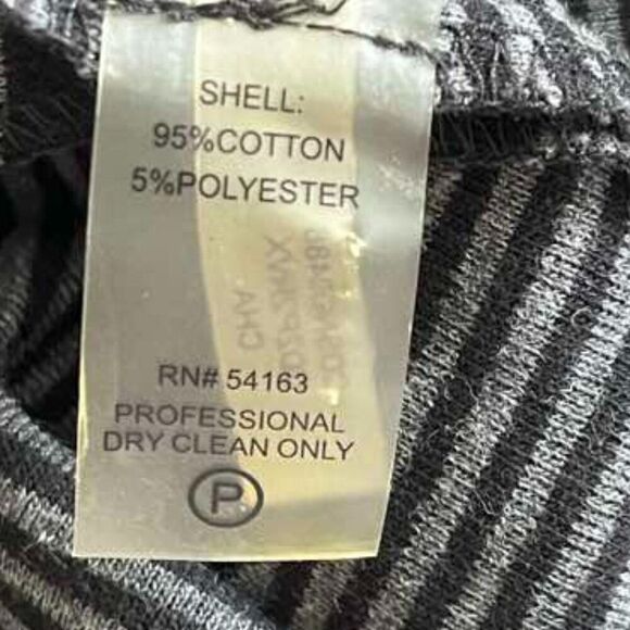 Calvin Klein Grey Striped Midi Cap Sleeve Dress Size 12 - Picture 5 of 8